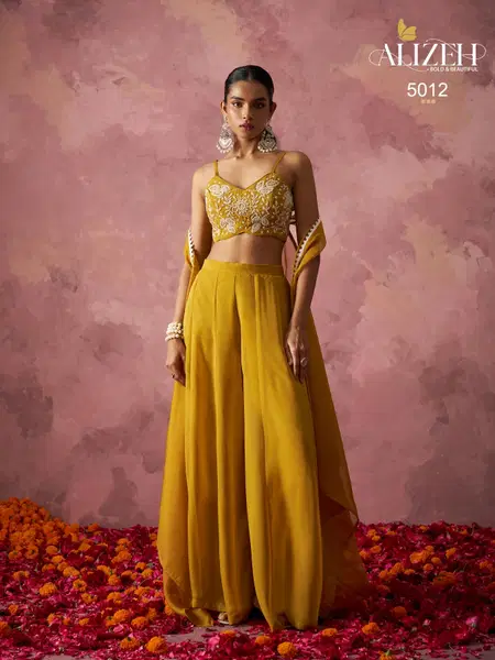 Alizeh 5012 Georgette Designer Party Wear Indo Western Exporters In India

